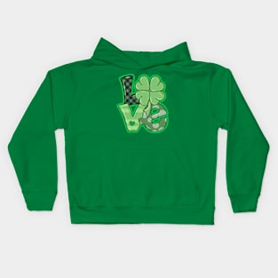 Love St Patricks Day Shamrock Kids Hoodie